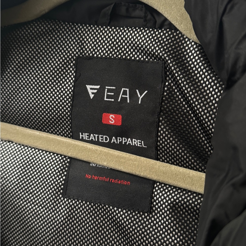 EAY heated vest battery powered rechargeable black S